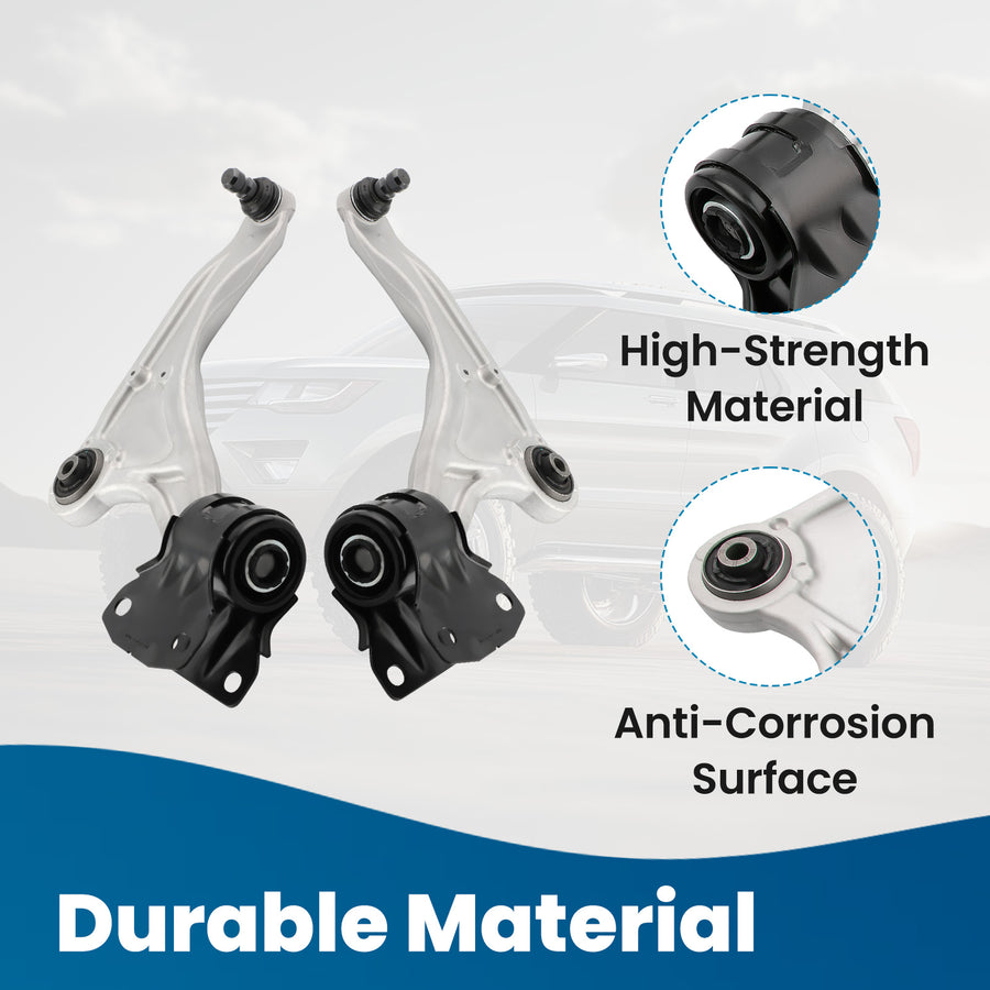 Suspension Lower Control Arms Tie Rods Sway Bar Kit compatible for Ford Fusion MKZ 2013-20