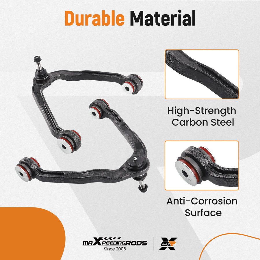2x Front Upper Control Arms for 1999-2014 compatible for Chevy GMC Express compatible for Silverado Sierra1500