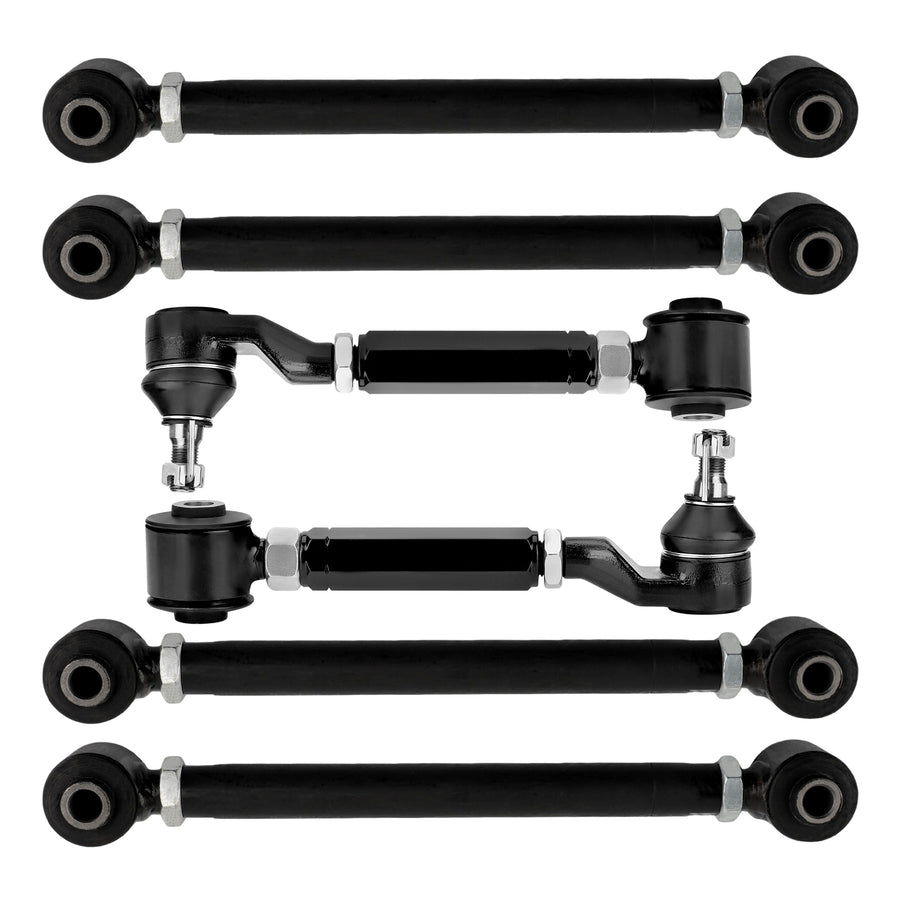 6 Pcs Rear UpperLower Control Toe Camber Arms compatible for Honda Accord 2003 - 2007