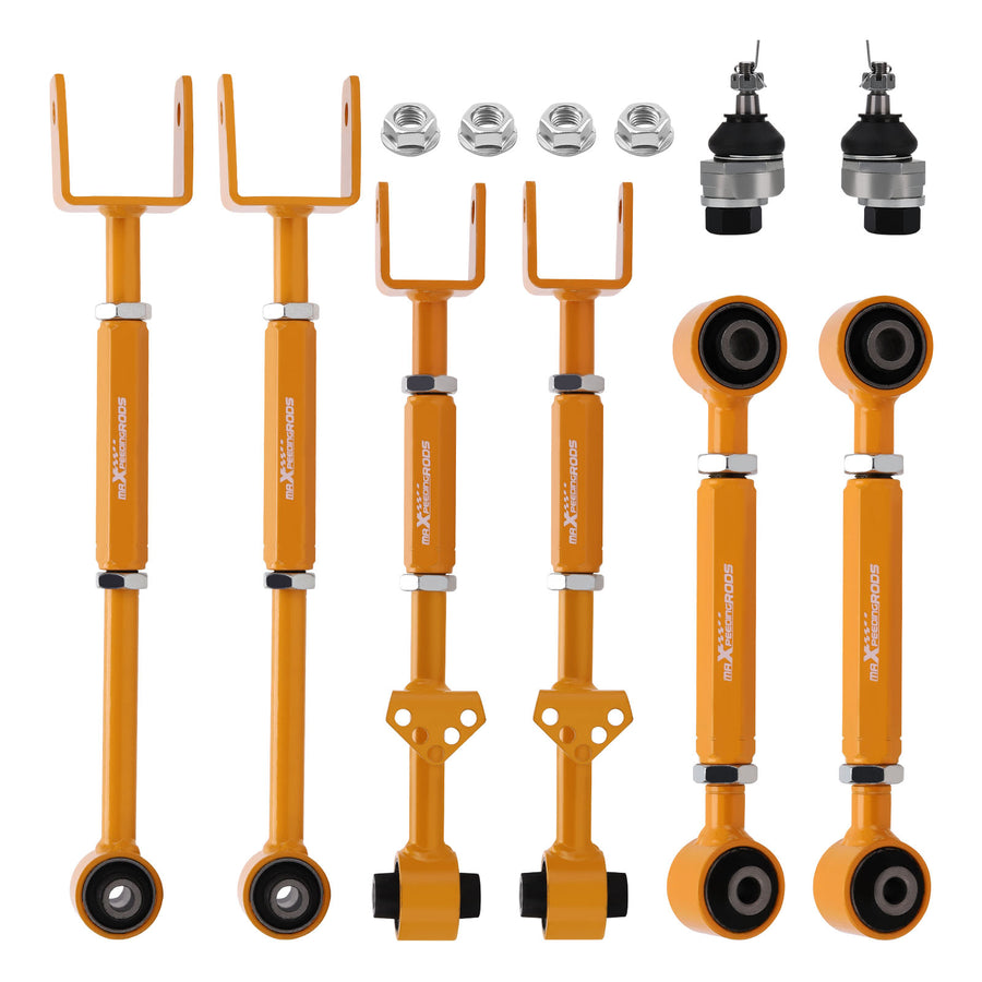 Rear Camber Control Arm Kit + Ball Joint for 2008-2017 Accord 09-14 compatible for Acura TL TSX