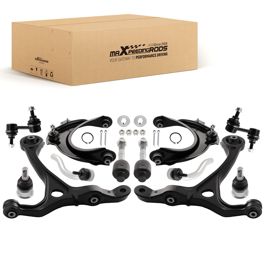 12pcs Front Control Arms Suspension Kit For 2004-2006 2007 2008 compatible for Acura TSX Accord