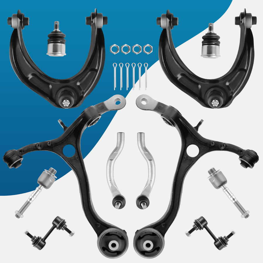 Suspension Front Upper Lower Control Arms Left Right For 2008-2012 compatible for Honda Accord