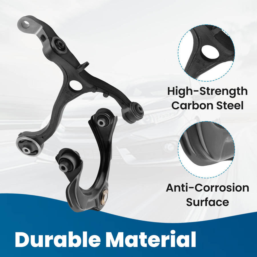 Suspension Front Upper Lower Control Arms Left Right For 2008-2012 compatible for Honda Accord