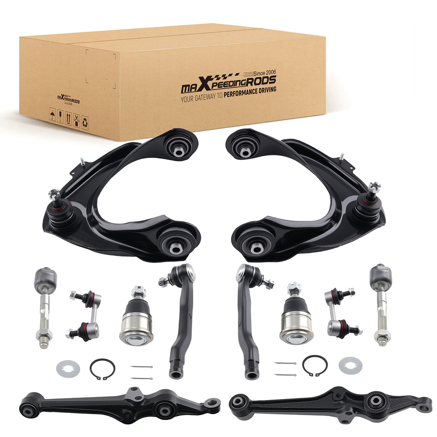 12x Front UpperLower Control Arms Suspension Kit for 1998 - 2002 compatible for Honda Accord
