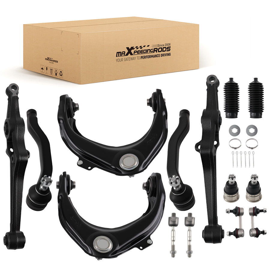 14x Front Control Arms Sway Bar Tie Rods Kit For 1998-2003 compatible for Honda Accord compatible for Acura TL