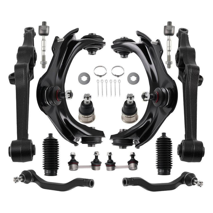 14x Front Control Arms Sway Bar Tie Rods Kit For 1998-2003 compatible for Honda Accord compatible for Acura TL