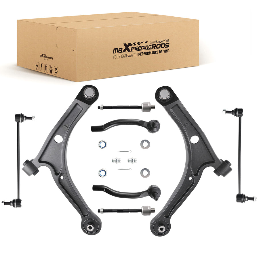 8pcs Front Lower Control Arms Suspension Kit for 2003-2005 compatible for Honda Pilot compatible for Acura MDX