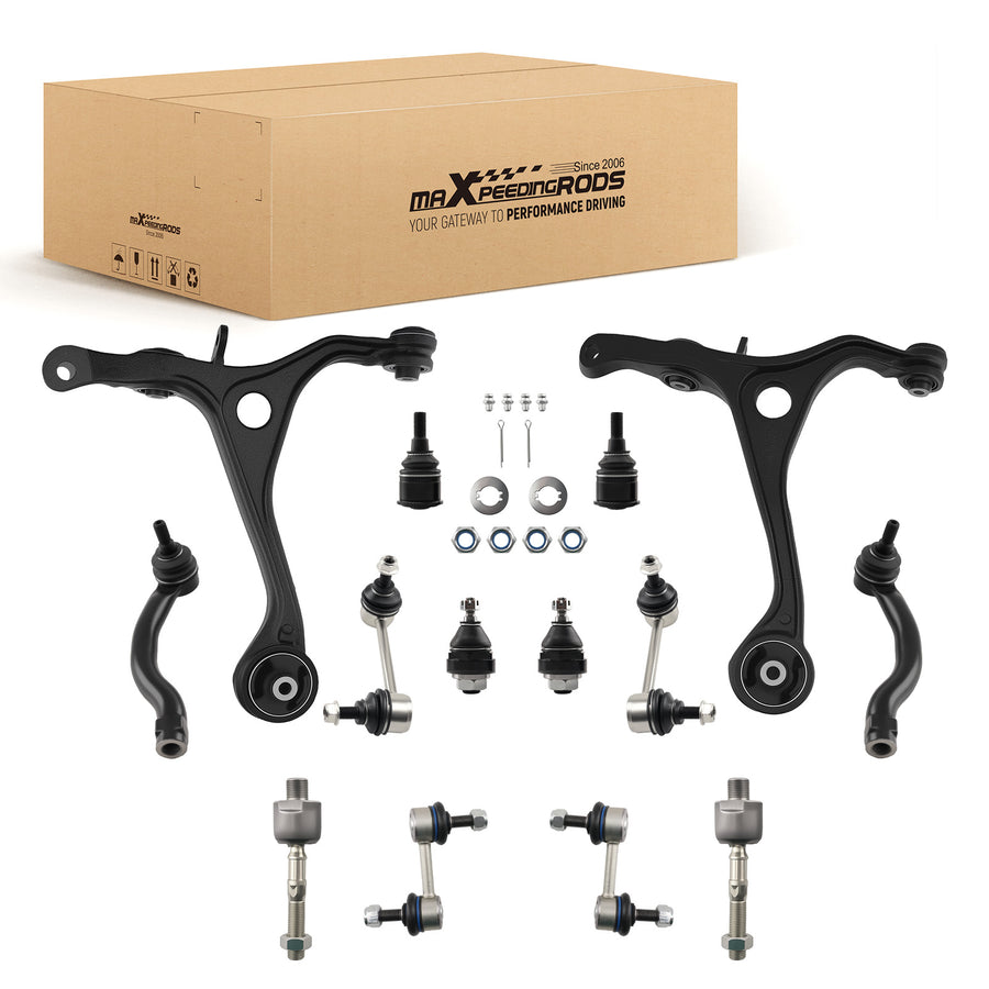 14pc Front Lower Suspension Control Arm w/ Ball Joints compatible for Acura TL 2004 - 2006