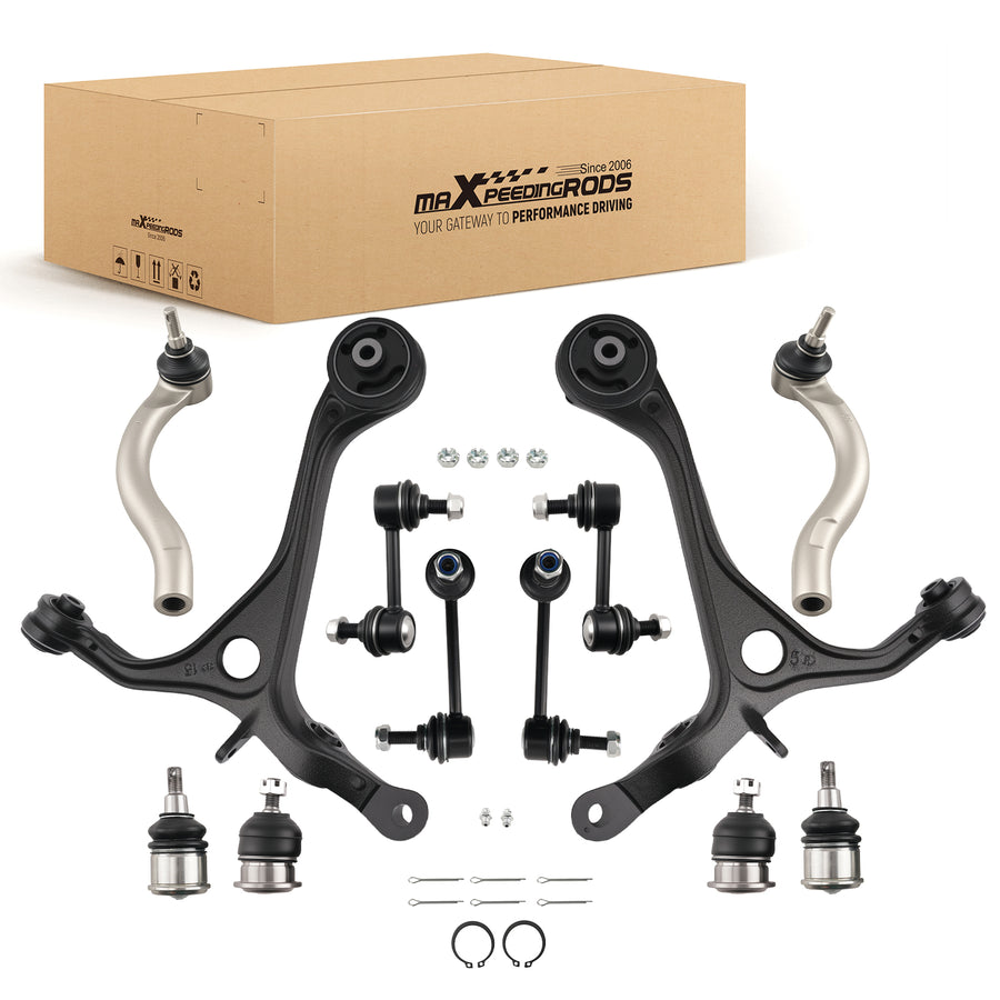Front Lower Suspension Control Arms Sway Bar Links for 2004 - 2008 compatible for Acura TSX