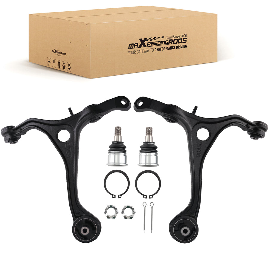 4pc Front Lower Control Arms w/ Ball Joints compatible for Honda Accord 2003-2004 2005-2007