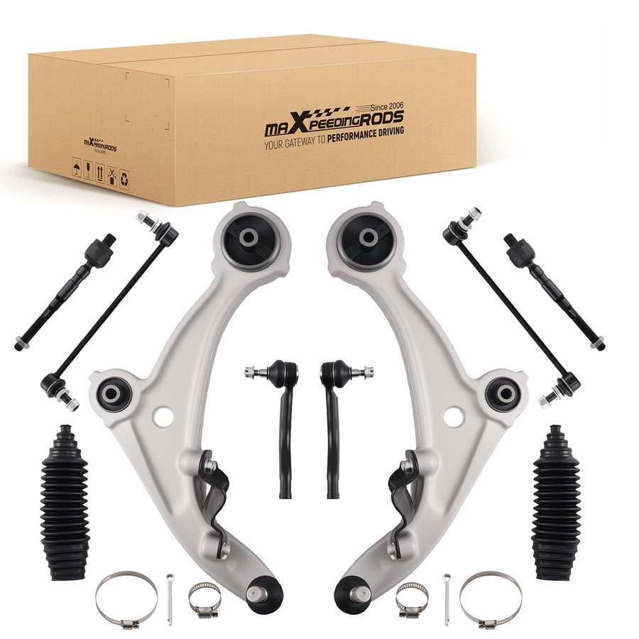 10Pc Front Lower Control Arm Kit Compatible For Nissan Altima 2007-2012