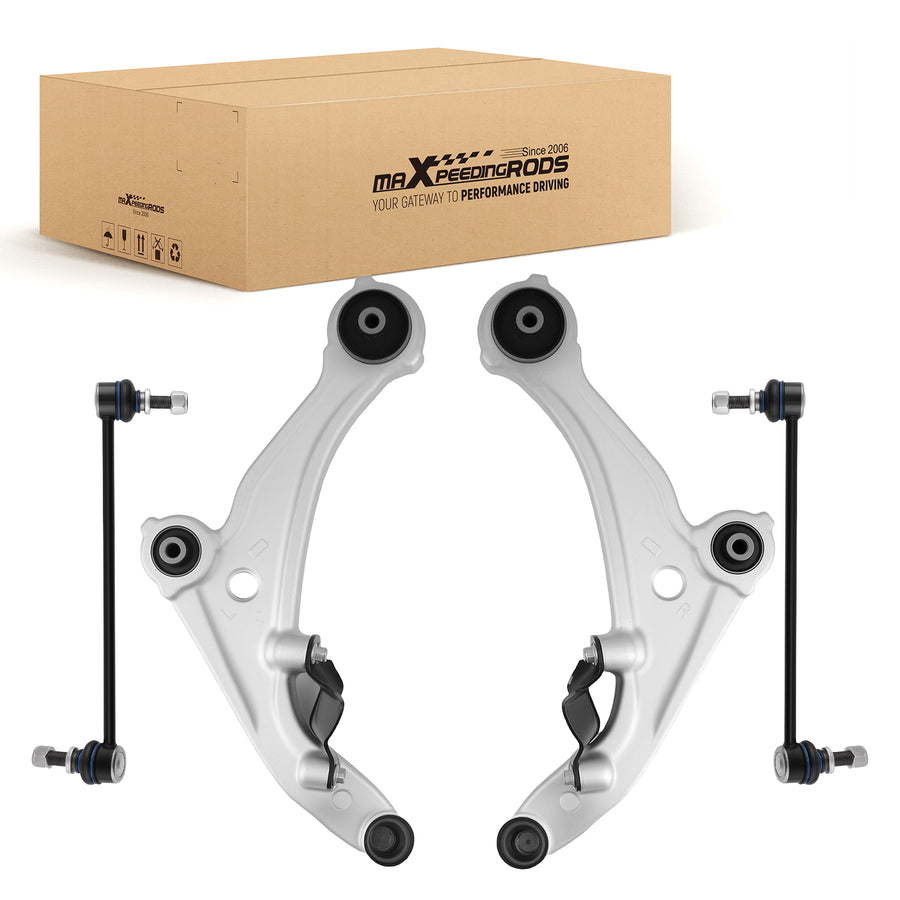 4Pcs Front Lower Control Arm with Sway Bar End Link Compatible for Nissan Altima 2007-2012