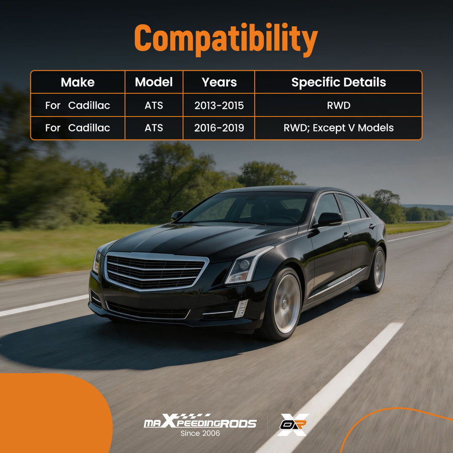 6pcs Front Lower Control Arms Tie Rods Kit compatible for Cadillac ATS 2013-2019 RWD