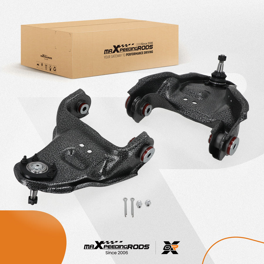 Front Upper Control Arm + Poly Bushing for 1984-2004 compatible for Chevy S10 Blazer 1995-2005
