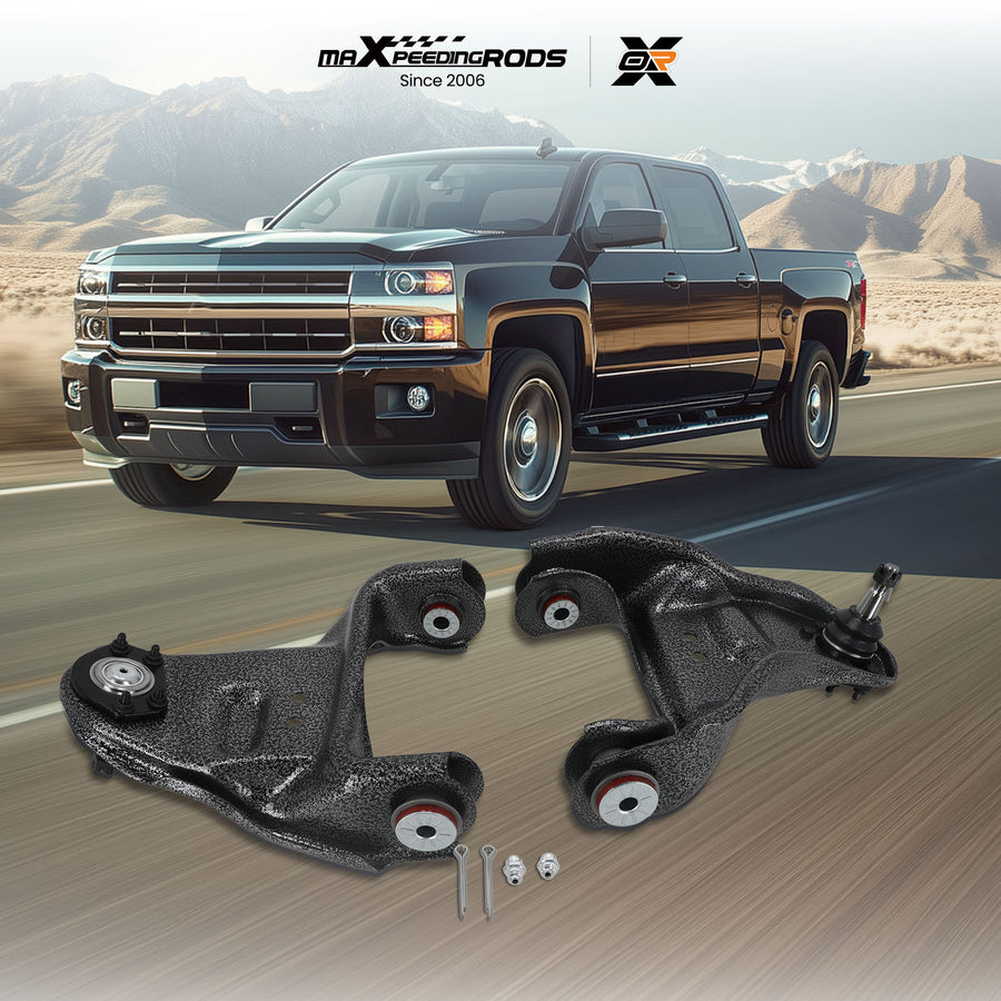 Front Upper Control Arm + Poly Bushing for 1984-2004 compatible for Chevy S10 Blazer 1995-2005
