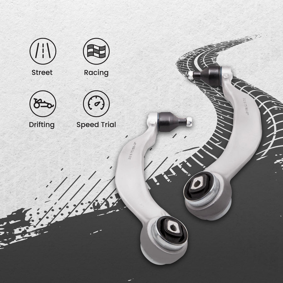 Compatible for BMW 5 and 7 Series Suspension Pair LH RH Front Lower Forward Control Arm Kit