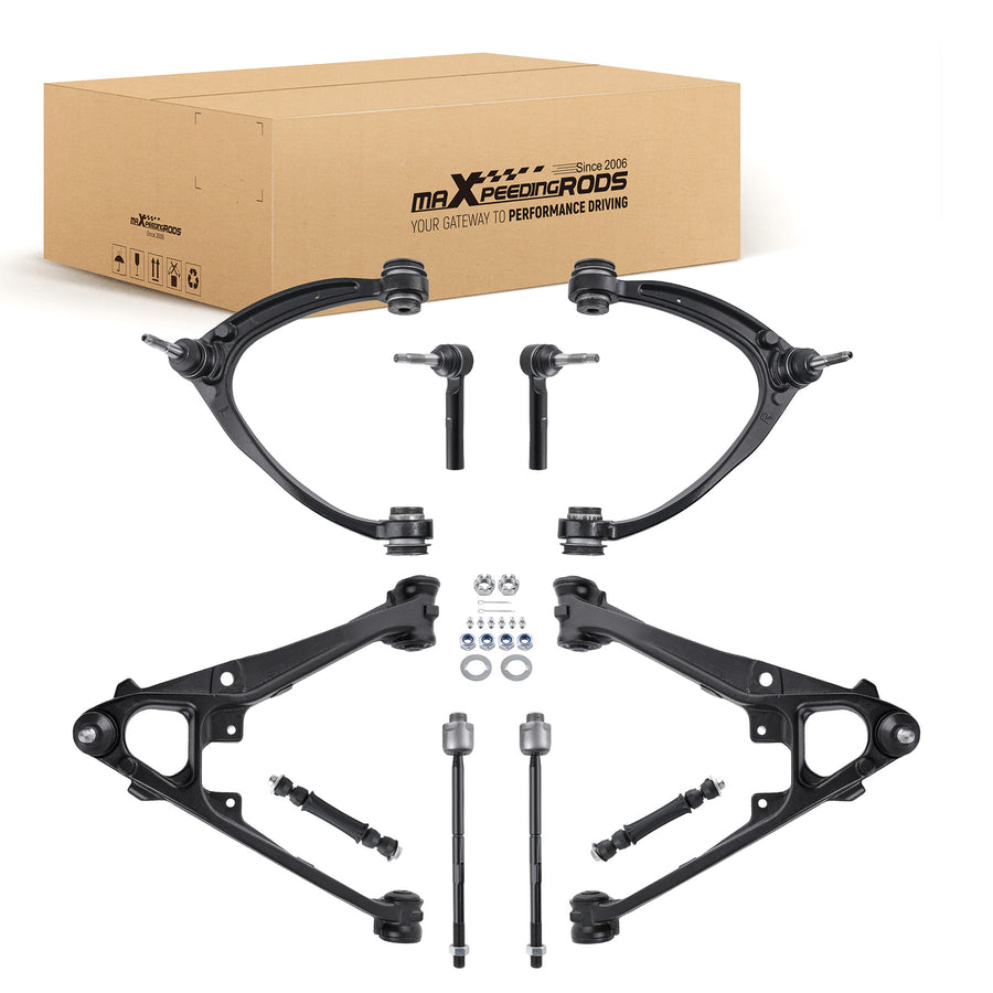 10x Front Upper Lower Control Arms compatible for Cadillac Escalade ESV /EXT 2007-2013 2014