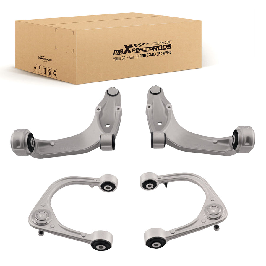 4x Front UpperLower Control Arms w/Ball Joints for 2008-2014 compatible for Cadillac CTS RWD