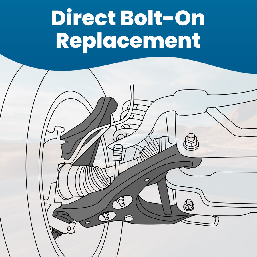 4x Front UpperLower Control Arms w/Ball Joints for 2008-2014 compatible for Cadillac CTS RWD