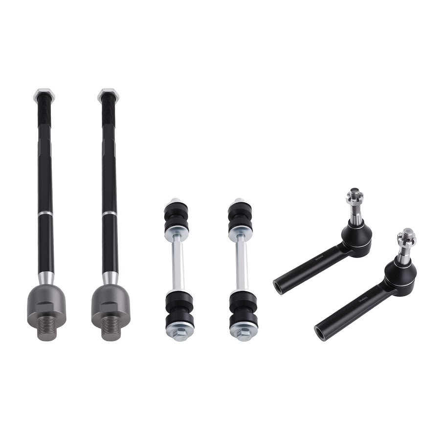 Front Upper Control Arms w/ Ball Joints Tie Rods compatible for Chevy Silverado Sierra 1500