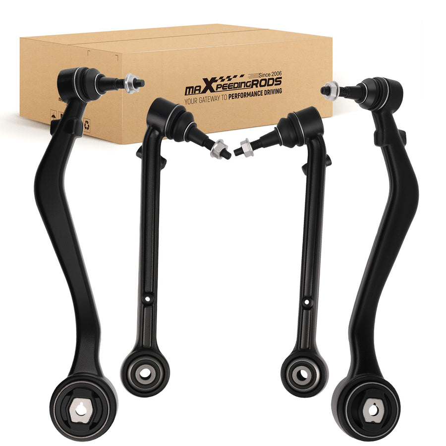 4x Front Lower Forward Rearward Control Arms for 2010 2011-2015 compatible for Chevy Camaro