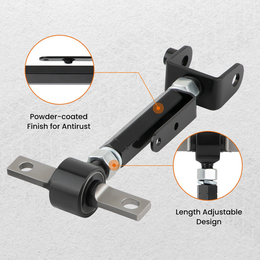 Pair Adjustable Rear Camber Control Arms compatible for Honda Civic 01-05 compatible for Acura RSX 02-06