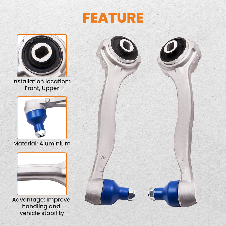 Compatible for Mercedes C Class 2000-2016 Upper Front Left Right Wishbones Suspension Arms suspension arms