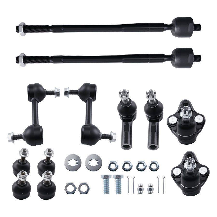 Front Tie Rod End Sway Bar Link Ball Joint compatible for Toyota Corolla 1996-2002 10PCS