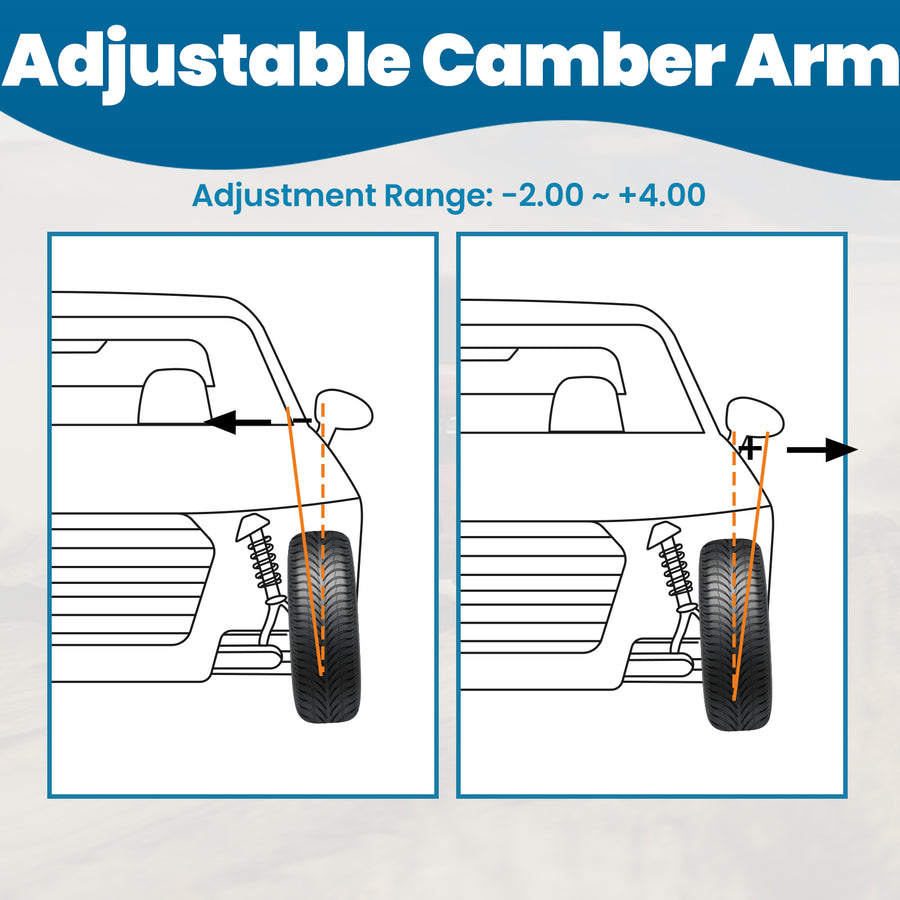 2pcs Suspension Kit Rear Camber Toe Control Arms compatible for Honda CR-V 2007-2016
