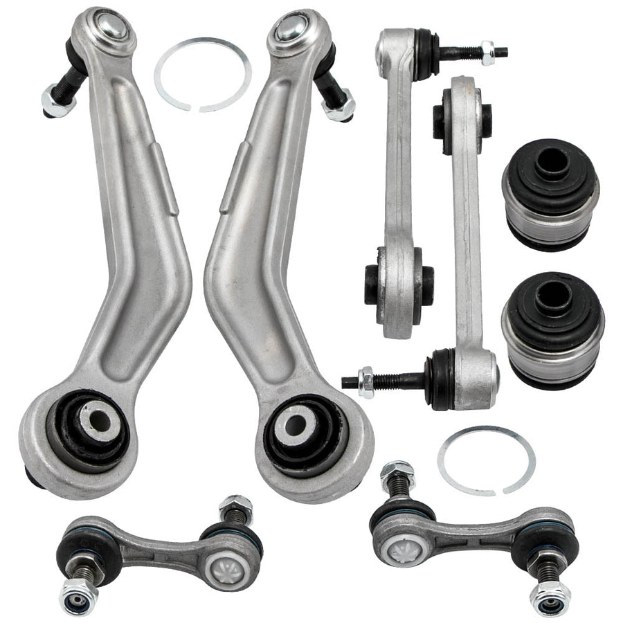 8pcs Rear Control Arms Bushing Drop Link Kit compatible for BMW 5 Series E39 1997-2003