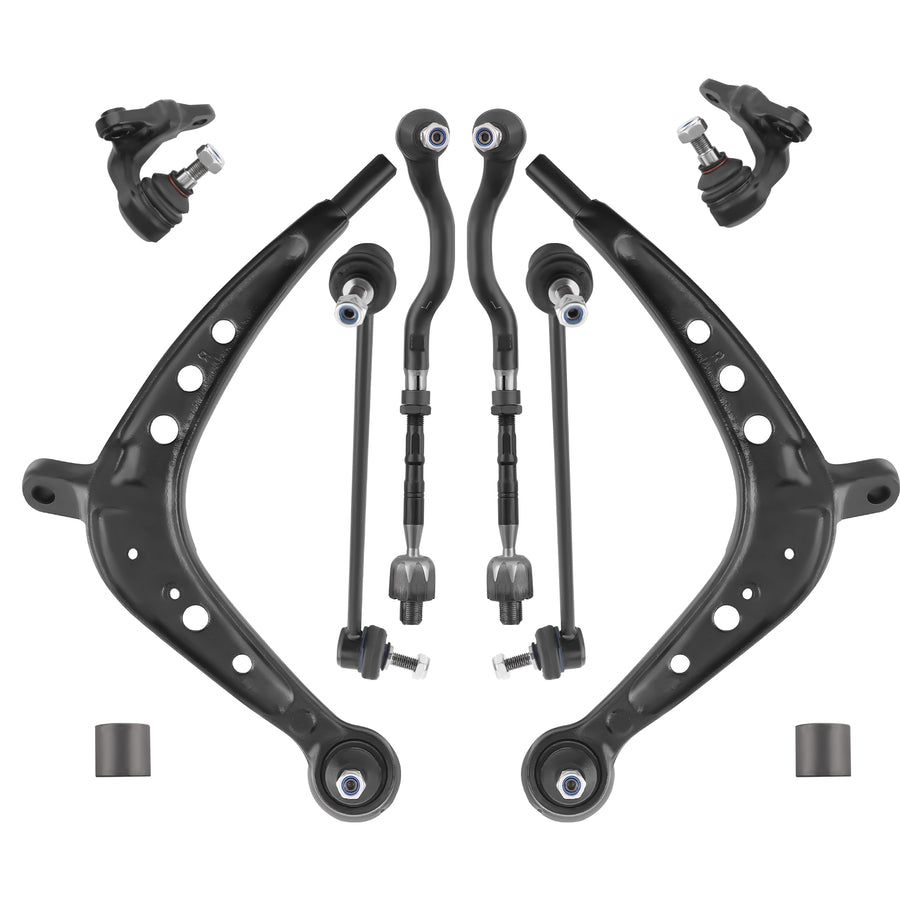 10x Front Suspension Lower Control Arm Kit compatible for BMW E46 325xi 330xi 2001-2005