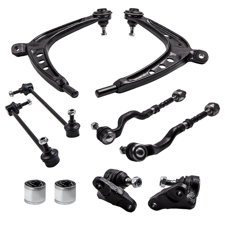 10x Front Suspension Lower Control Arm Kit compatible for BMW E46 325xi 330xi 2001-2005