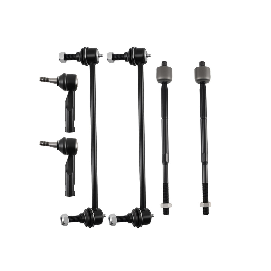 Front Lower Control Arms Sway Bar Tie Rods Ends compatible for Pontiac Torrent 2006 - 2007