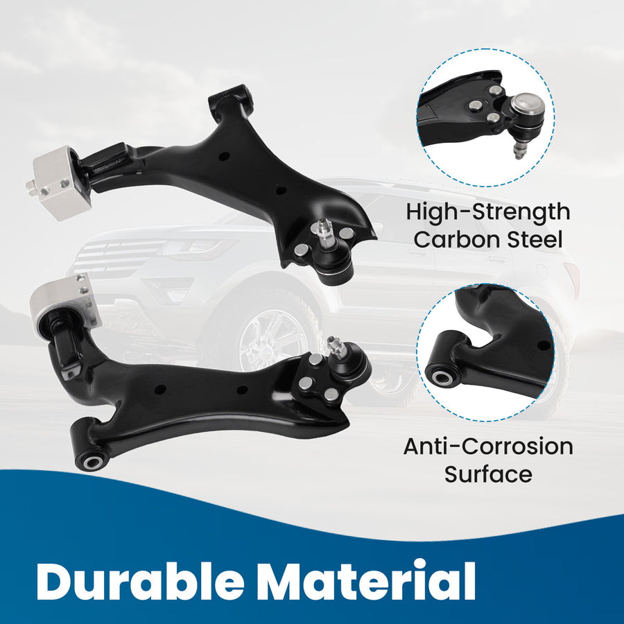 10x Front Lower Control Arms Sway Bar Tie Rods compatible for Chevy Equinox 2010-2017 2.4L