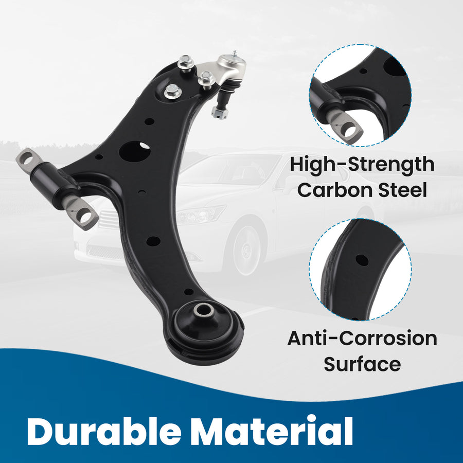 RK621477 Front Left Lower Control Arm with Ball Joint Assembly Compatible for Toyota Camry 2007-2017
