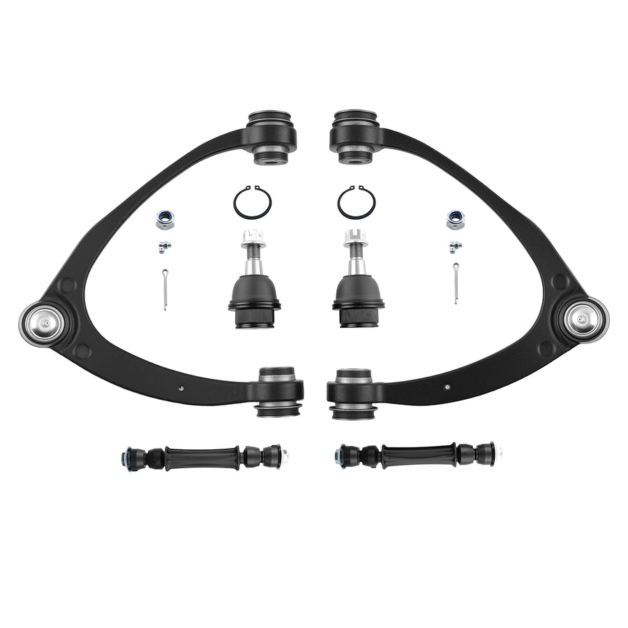 6x Front Upper Control Arms Ball Joints compatible for Chevy Silverado 1500 2007-2012 2013