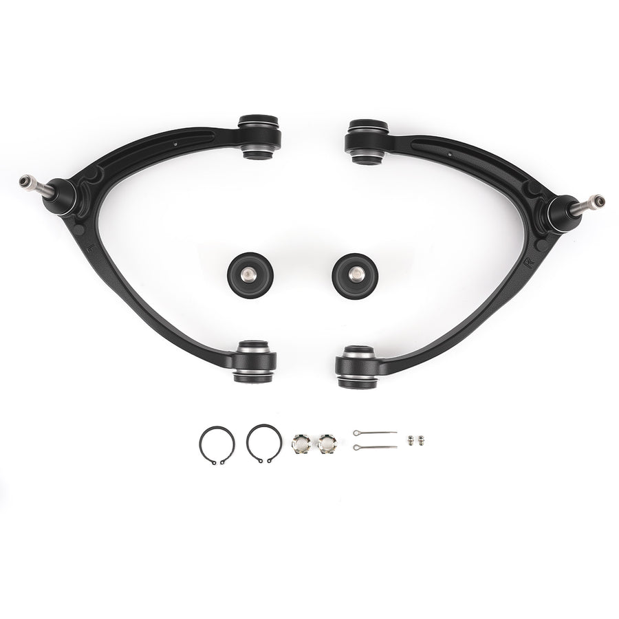 Front Upper Control Arms + Lower Ball Joints for 2007-13 compatible for Silverado Sierra 1500