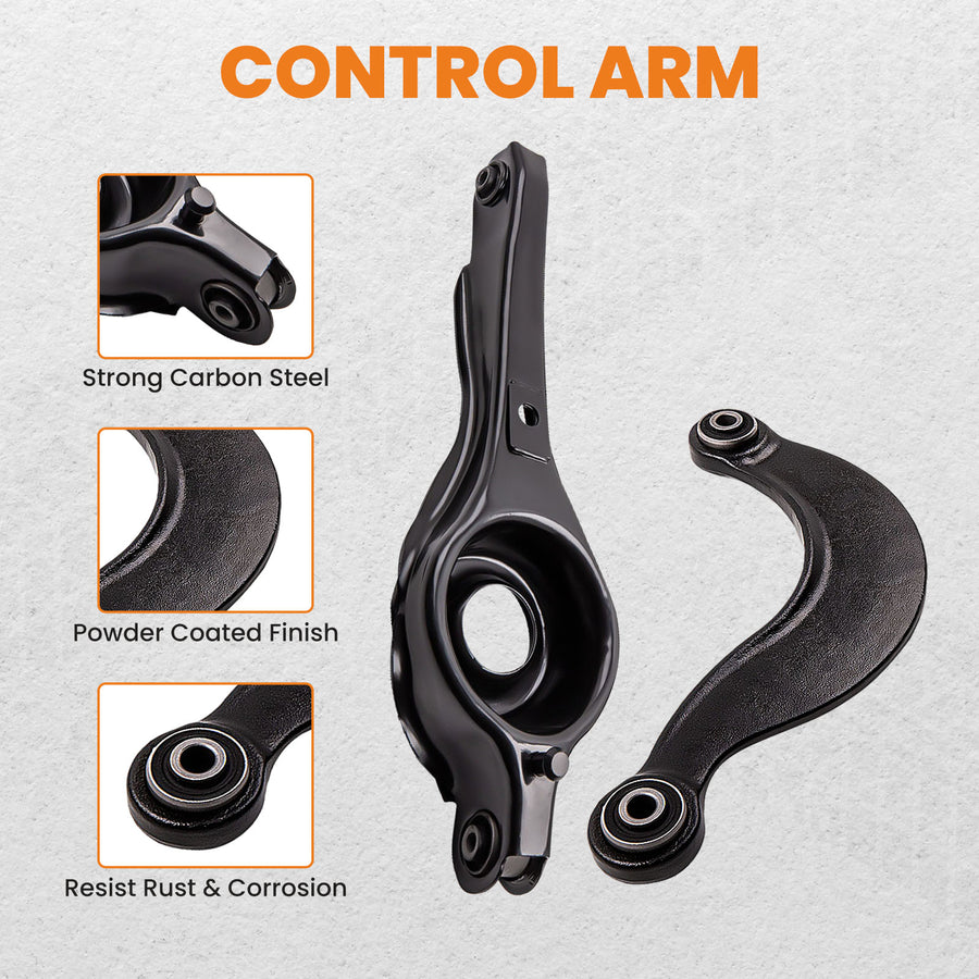 6pcs Rear Lower Forward Trailing ArmUpper Control Arms compatible for Ford Focus 2000-11