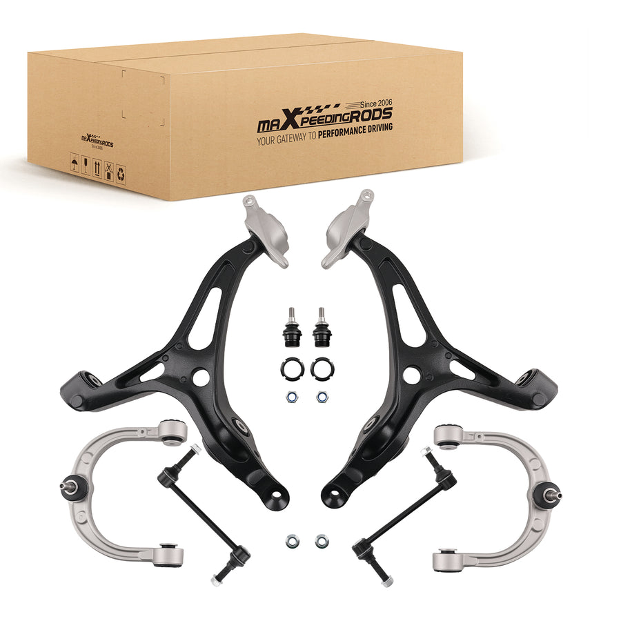 8x Front Upper Lower Control Arm Ball Joint compatible for Mercedes-Benz GL320 ML350 06-12