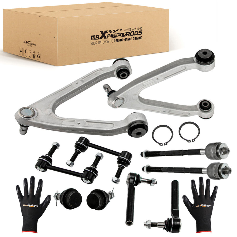 10x Front Control Arm Ball Joint Tie Rod Sway Bar Links compatible for Hummer H3 2007-2010