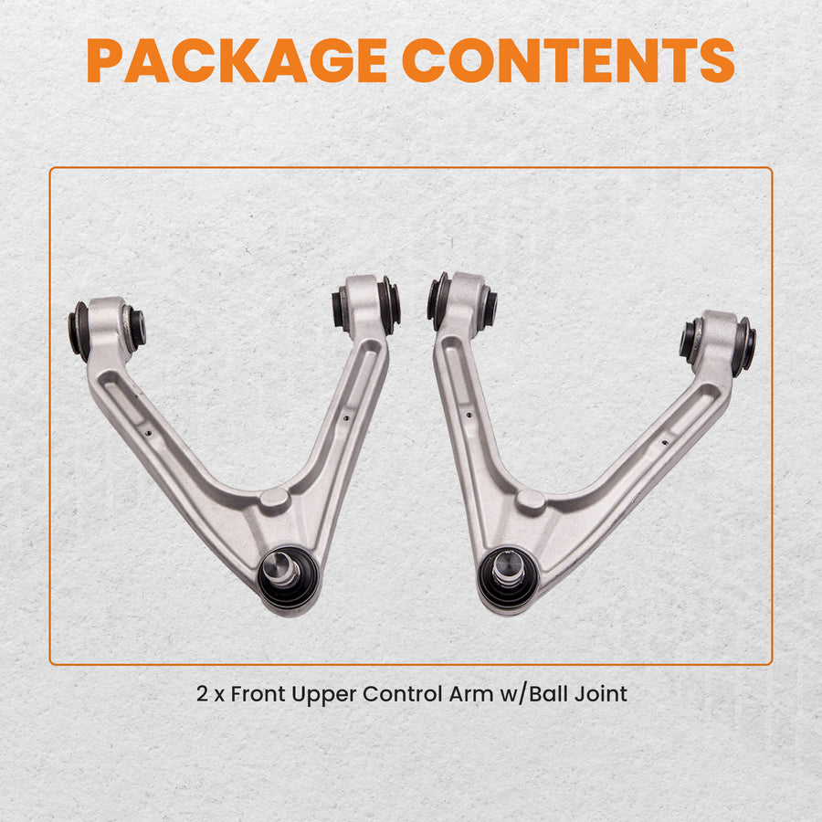 2 Pcs Suspension Front Upper Control Arms compatible for Hummer H3 2006-2010 15082975