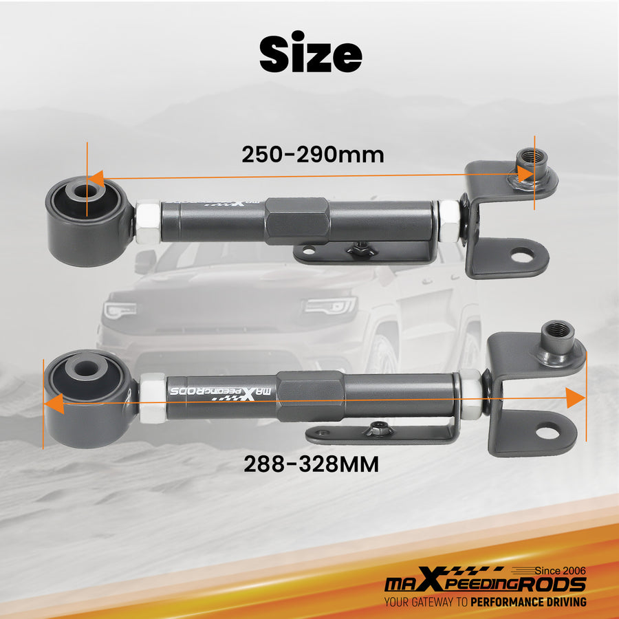 Replacement Rear Adjustable Camber Control Arms Kit compatible for Honda CRV 2002-2006