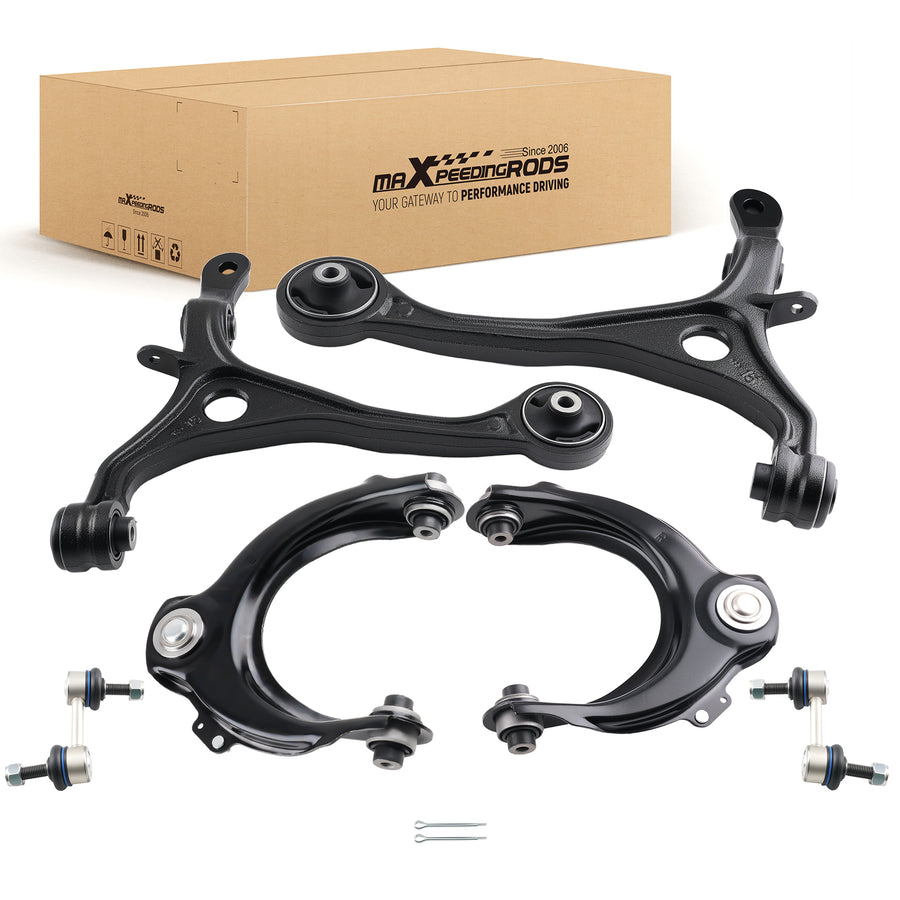 Suspension Front Upper Lower Control Arms Sway Bars for 2003-2007 compatible for Honda Accord