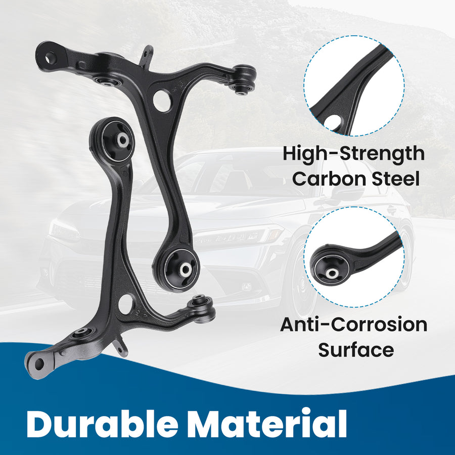 Suspension Front Upper Lower Control Arms Sway Bars for 2003-2007 compatible for Honda Accord