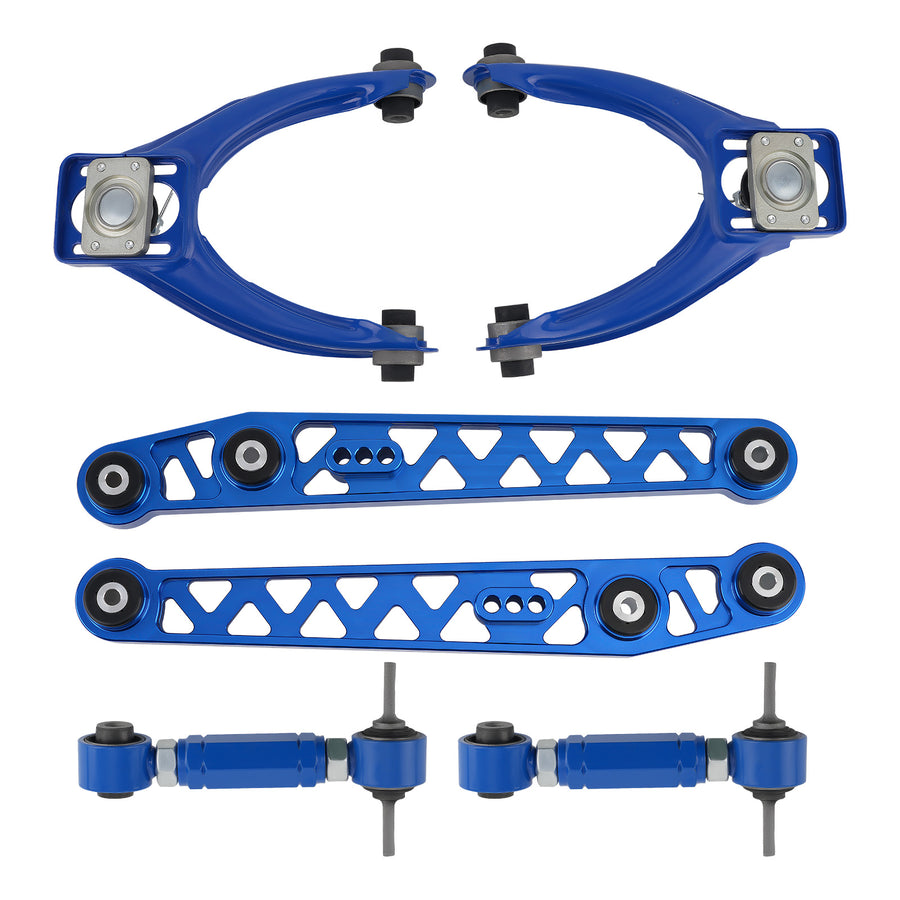 Rear LowerFront Upper Control Arms + Rear Camber Kit For 96-00 compatible for Honda Civic