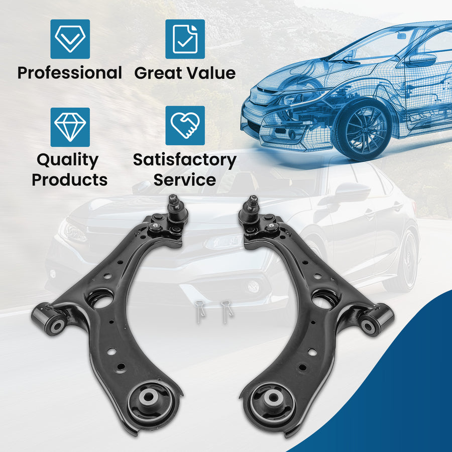 2pcs Front Suspension Lower Control Arms for 2016-2019 2020 2021 2022 compatible for Honda HR-V