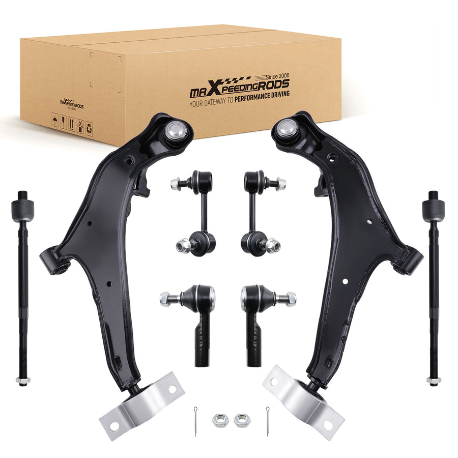 Front Lower Control Arm Ball Joint Assembly Tie Rod compatible for Nissan Maxima 2000-2003