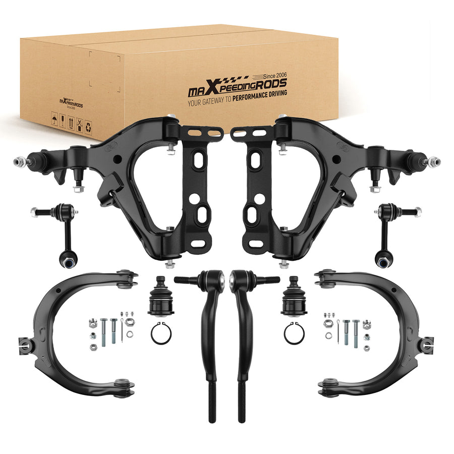 10x Front Control Arms Suspension Kit Compatible for Chevy Trailblazer compatible for EXT GMC Envoy 2002-2003