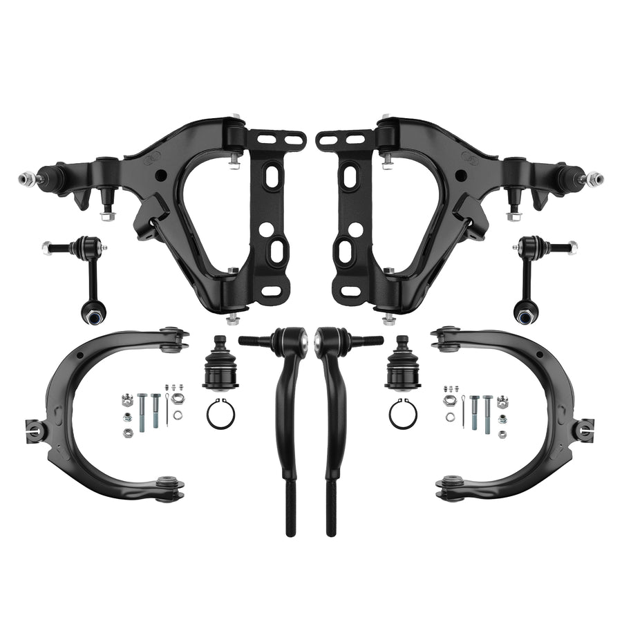 10x Front Control Arms Suspension Kit Compatible for Chevy Trailblazer compatible for EXT GMC Envoy 2002-2003