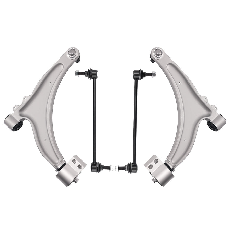 Front Lower Control Arms with Ball Joints Sway Bar Links compatible for Buick Allure 2010